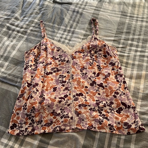Idyllwind Tops - Idyllwind brand paisley tank top, western tank top, lace tank top, size mediumm